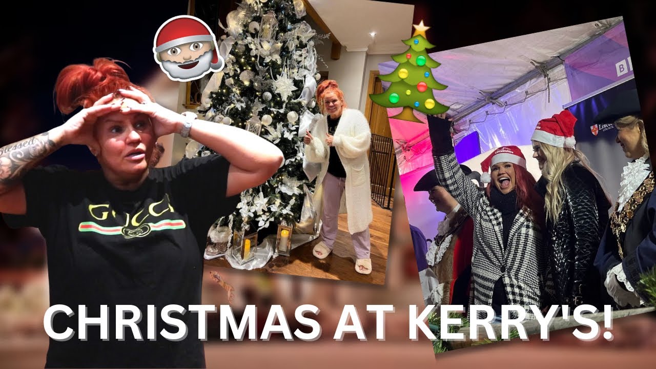 KERRY KATONA CHRISTMAS SPECIAL!🎄XMAS HOUSE DECORATING AND LINCOLN LIGHT SWITCH ON!! *FESTIVE* 🎅🏼