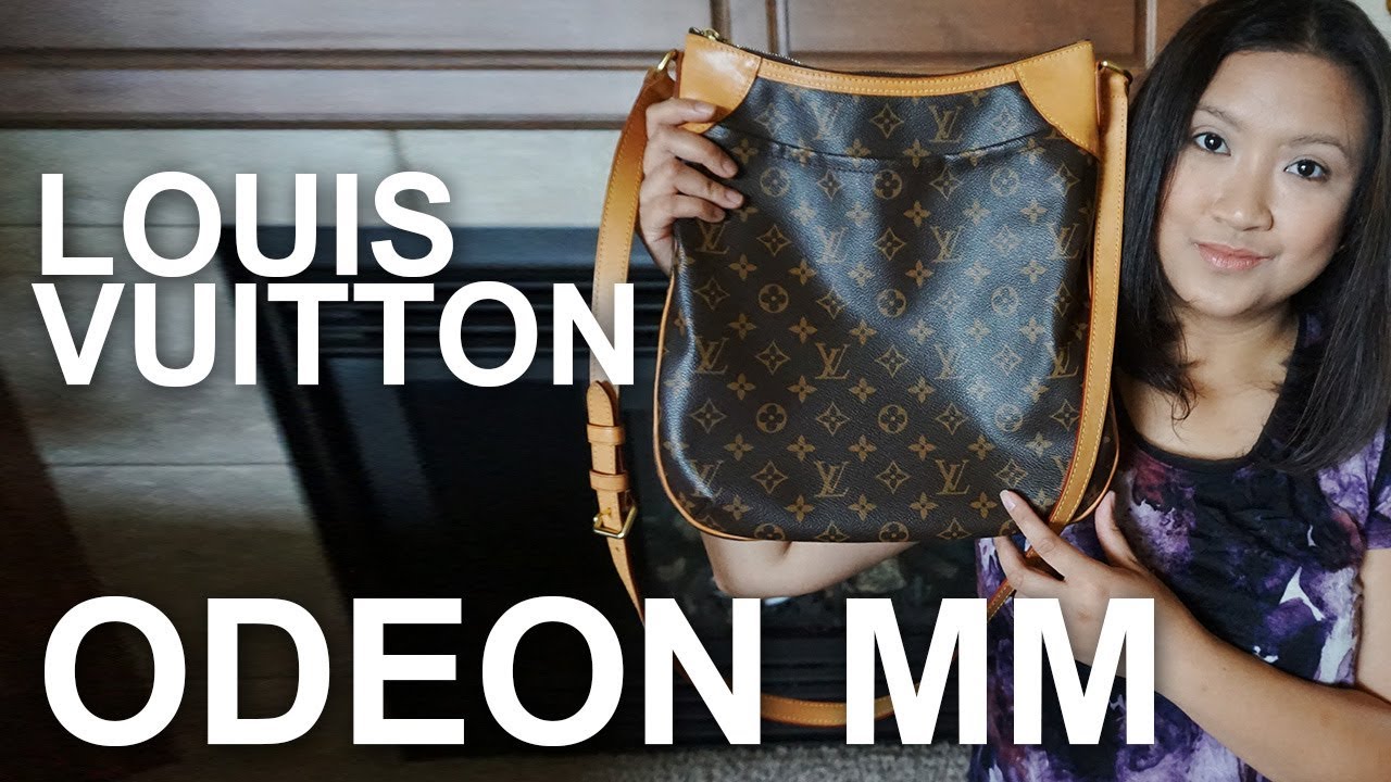 Review : Louis Vuitton ODEON MM : What fits Inside : Modeling