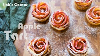 Crispiest Rose Apple Tarts–2 Simple Ways BAKED and NO-BAKE🌹Mother's Day | BÁNH TÁO HOA HỒNG - 2 cách