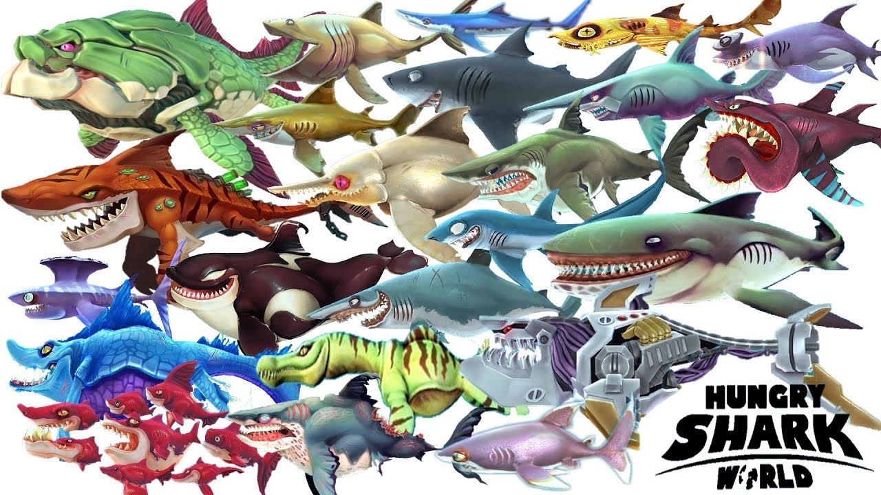 ALL HUNGRY SHARK GAMES EVOLUTION (2010-2019) 