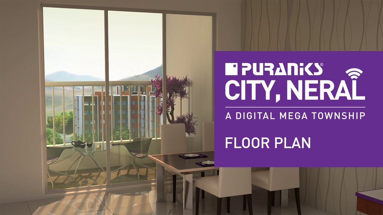 Floor Plans for 1 & 2 BHK homes Puraniks City Neral