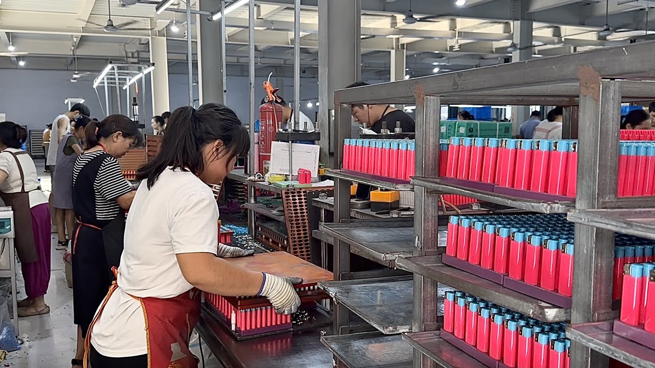 打火機的驚人製作流程，每天最多生產200萬只打火機的工廠