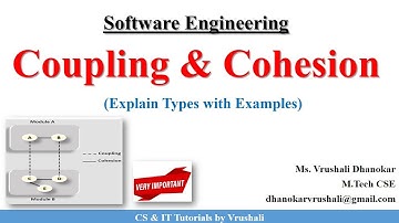 SE 23: Coupling & Cohesion in Software Engineering with Examples @csittutorialsbyvrushali