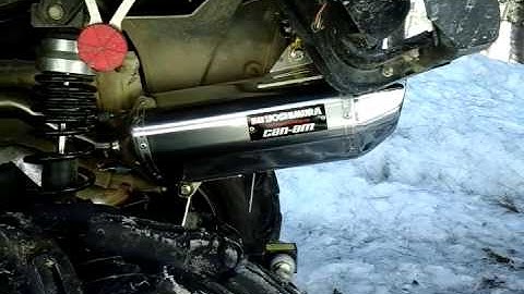 2014 Can Am Outlander Yoshimura factory slip on