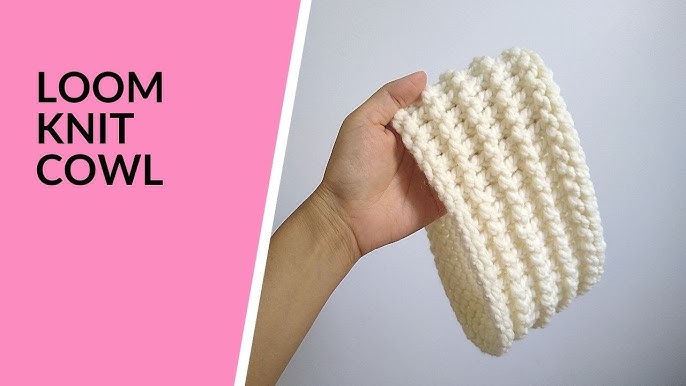 How to Loom Knit an Infinity Ribbed Scarf using a Long Loom (DIY