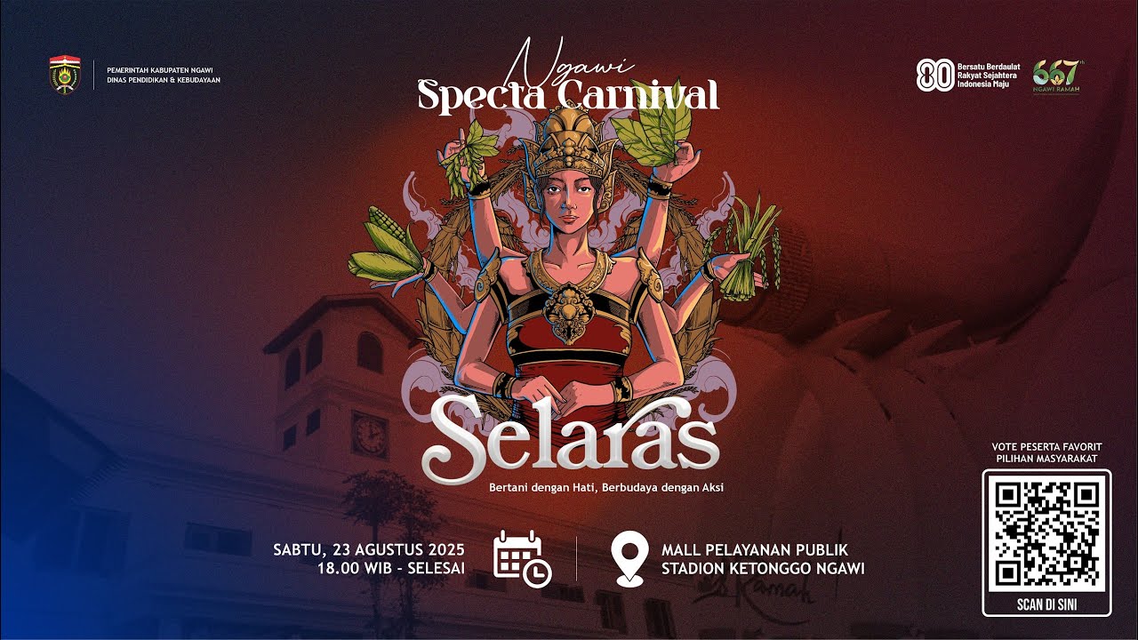 🔴 LIVE | Ngawi Specta Carnival 2025 – SELARAS | Bertani Dengan Hati, Berbudaya Dengan Aksi