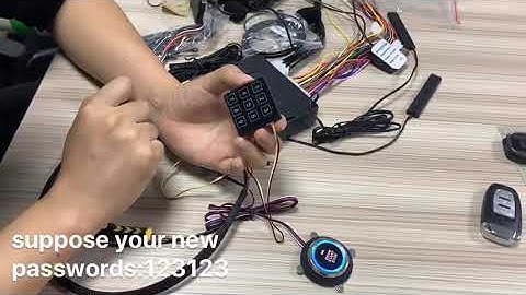 How to change cardot smart car alarm key pad passwords?