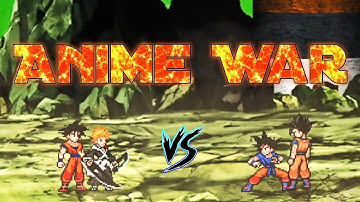 Ichigo TYBW V3 OP & Goku LB V5 OP VS Goku TP OP & Gohan TP in Jump Force Mugen