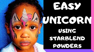 Unicorn Face Paint- with Starblends Powder