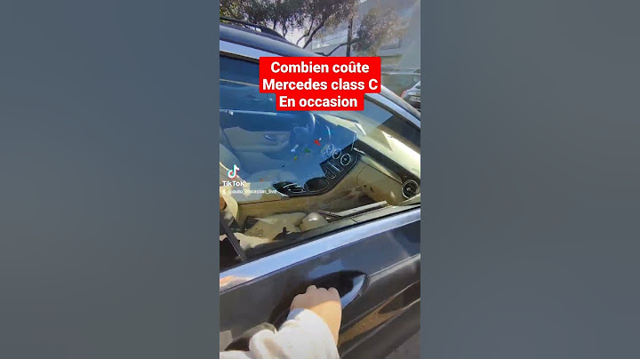 combien coûte cette mercedes class C en occasion