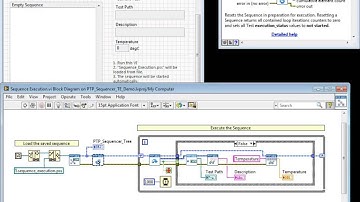 PTP Sequencer shipped Examples and Test Executive Sample Project