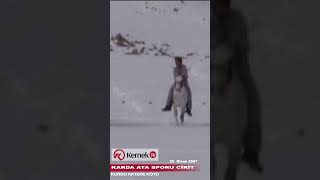 Kurdu Aktepe Köyü Karda Ata Sporu Cirit #cirit #atasporu #binicilik #yazıhan #malatya #sivas #kangal