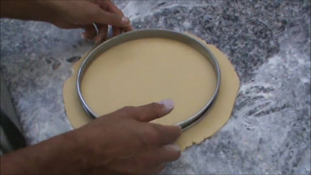 La tarte aux poires Le fonçage