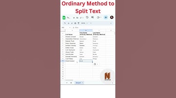 How to Split Text to Columns in Google Sheets? #shorts #viral #shortvideo #googlesheets #excel