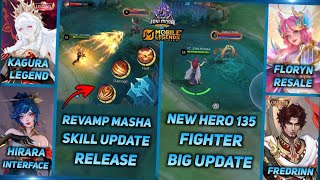NEW HERO 135 FIGHTER, REVAMP MASHA RELEASE SCHEDULE, KAGURA LEGEND, KIMMY COLLECTOR- MLBB BIG UPDATE Net Worth