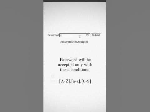 password condition in JavaScript 💻 - YouTube
