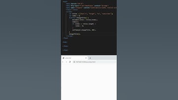 how to make automatic title change function | HTML CSS JS Tutorials #shorts #html #css #javascript