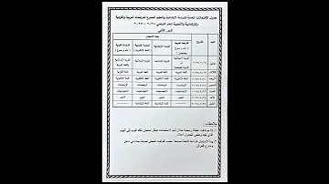 جدول الامتحانات الوزارية للصف السادس الابتدائي الدور الثاني 2025 Shorts 