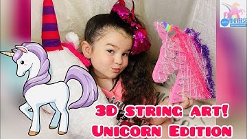 Unboxing of Colour Zone 3D String Art. Unicorn Edition. | Juliette