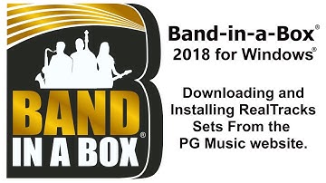 Band-in-a-Box® for Windows® - Accessing and Installing RealTracks Sets