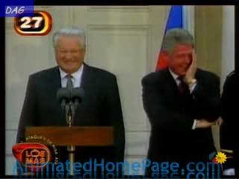 Clinton Yeltsin laugh bush humor
