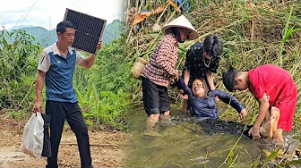 Thu is helped by an old woman. Can Thu survive after many days of drifting?