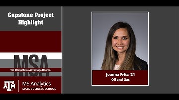 Texas A&M MS Analytics Capstone Project Showcase