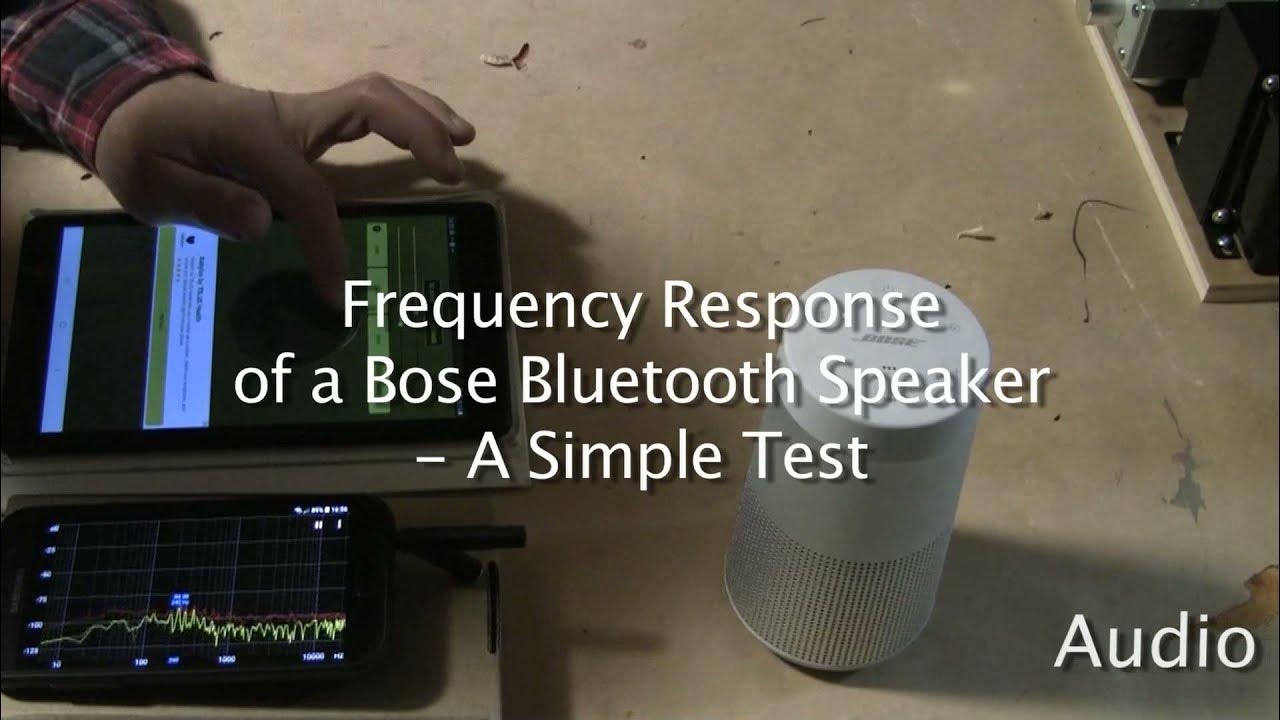 Frequency Response of a Bose Bluetooth Speaker - A Simple Test - YouTube