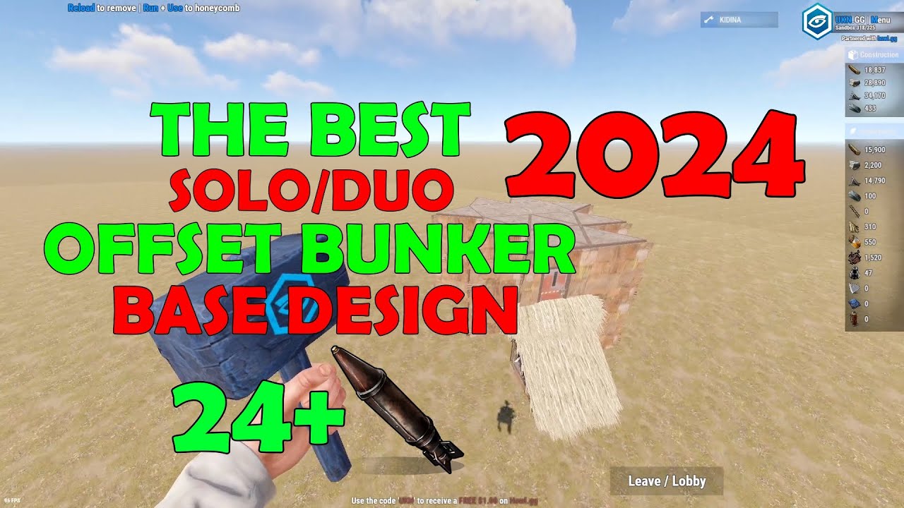 THE BEST SOLO/DUO OFFSET BUNKER BASE DESIGN *STRONG BASE* 24+ ROCKETS ...