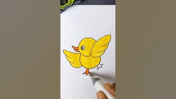 How to Draw a Cute Duck Easily for Kids 🐥 | Easy Step-by-Step Little Duck Drawing Tutorial 💛