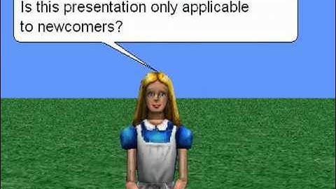 Alice the Visual Programming Language Music Video