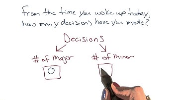 How many decisions - Intro to Psychology