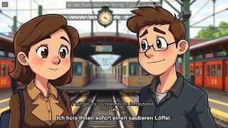 [German A1] Buying Train Tickets in German at the Station (German for English speakers)