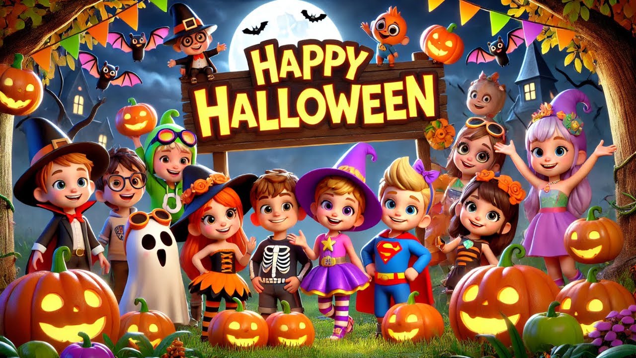 Creepy Halloween Song for Kids 🎃 Happy Halloween 🎃 | Fun & Spooky Kids ...