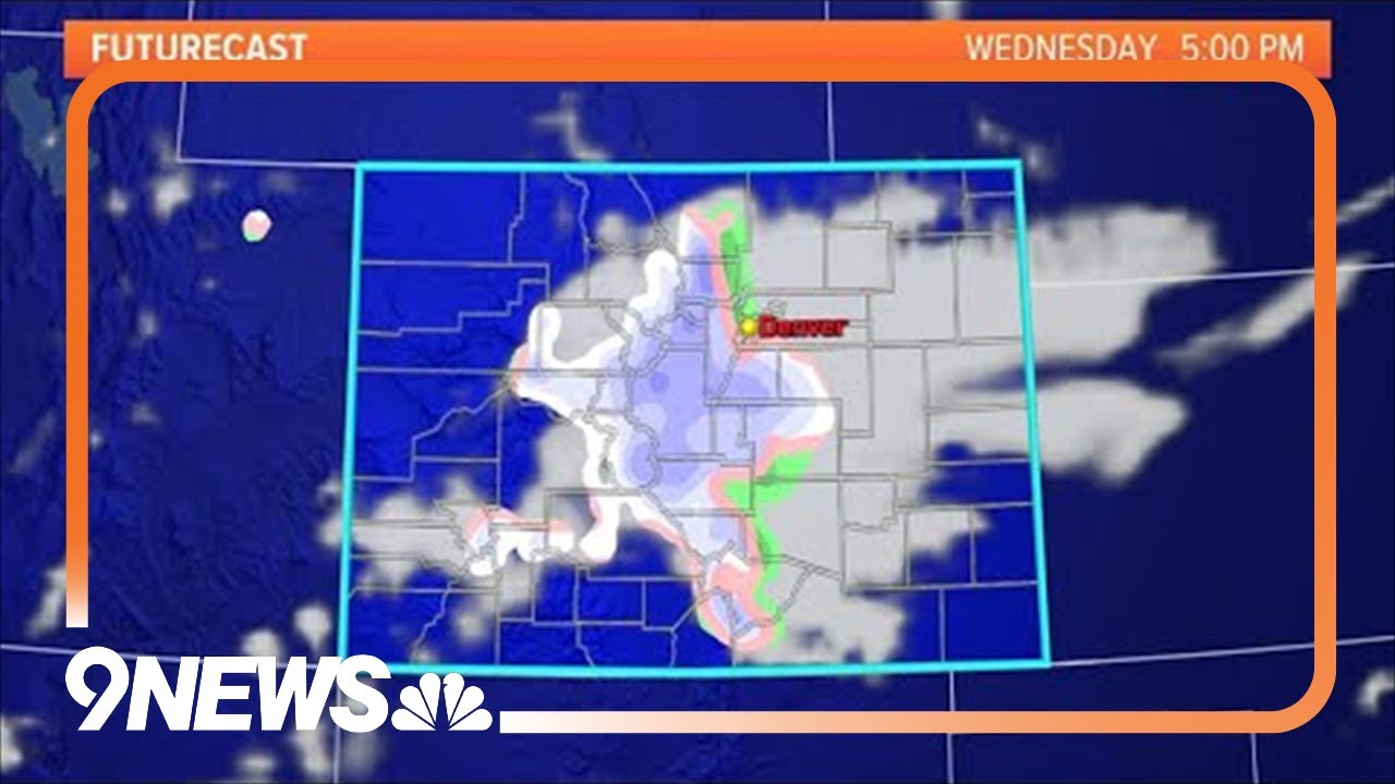 Much cooler Wednesday with rain and snow - YouTube