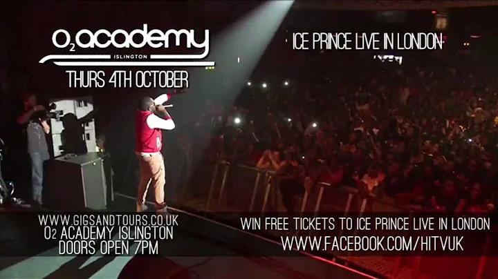Win! Win! Win! Tickets to see Ice Prince at the O2 Academy Islington 4 October 2012