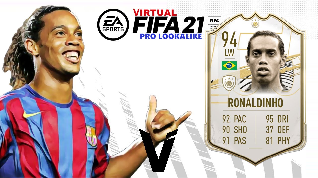 FIFA 21 | Ronaldinho | VIRTUAL PRO LOOKALIKE - YouTube