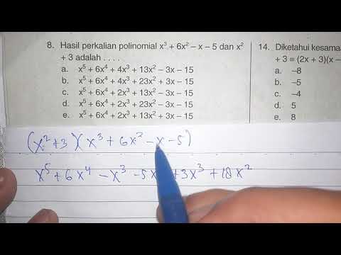 Video: Cara Mengalikan Polinomial Dengan Polinomial