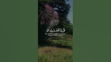 قل إن الفضل بيد الله للقارئ شريف مصطفى 🌹