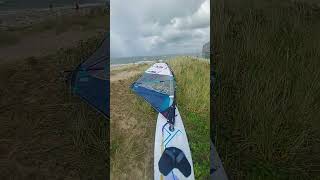 Nice session with a lot of fellow windsurfers ?? great to be back on the water #windsurf #windsurfing