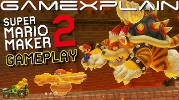 10 Minutes of Super Mario Maker 2 Gameplay! Surprising Meowser Attacks! + Delightful 3D World Music