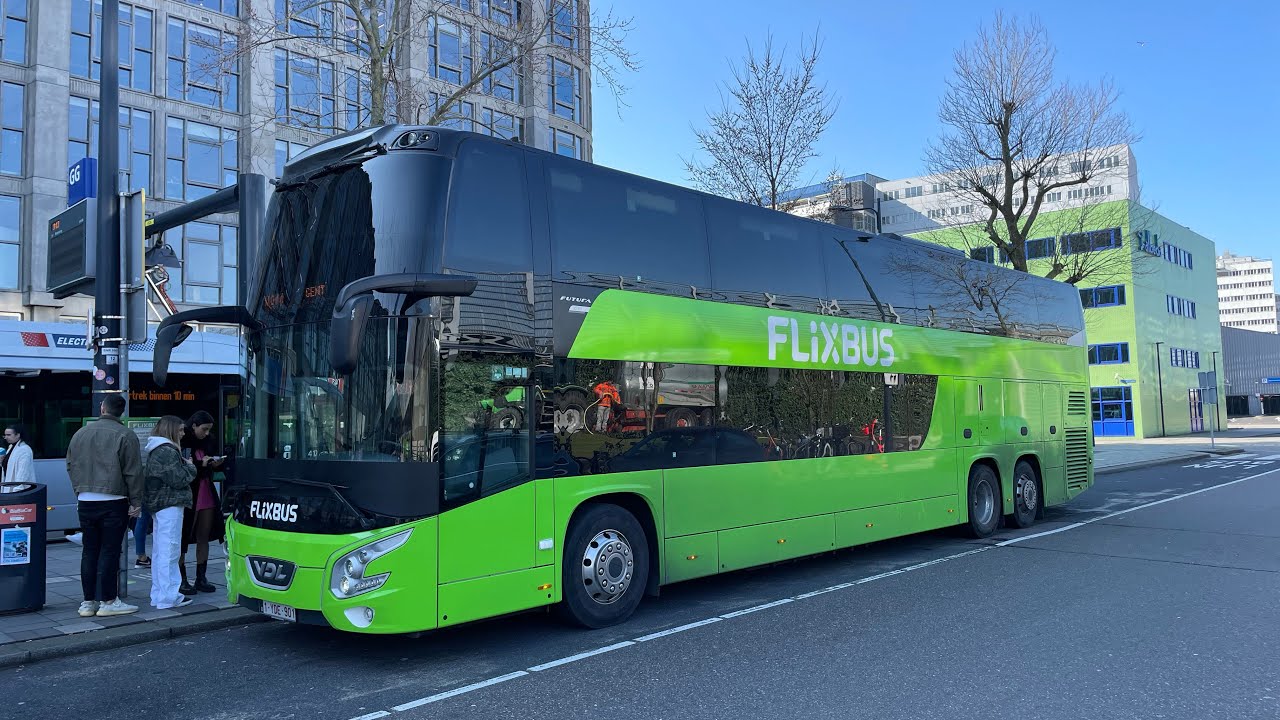 Flix bus Journey from Amsterdam to Rotterdam | Holland | Bus ride - YouTube