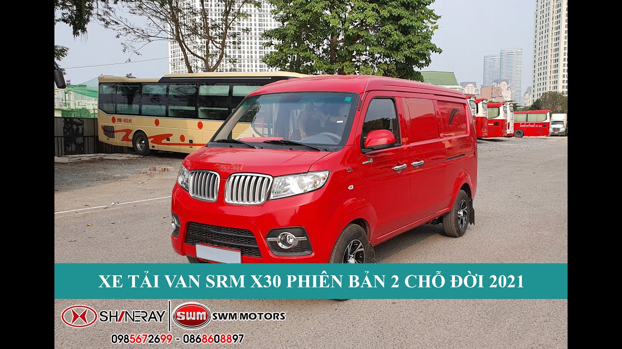 Xe tải Van SRM X30 phiên bản 2 chỗ màu đỏ - Đời 2021 - Xe Tải Việt ...