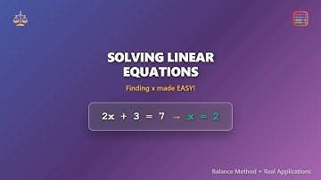 Solving Linear Equations: Easy Balance Method for Beginners!