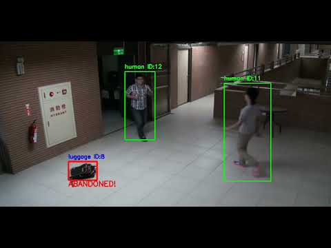 Abandoned Object Detection YOLO with SORT tracker algo