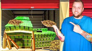 He HOARDED AMMO! I Bought His Storage Unit For $30 and Made BIG MONEY!