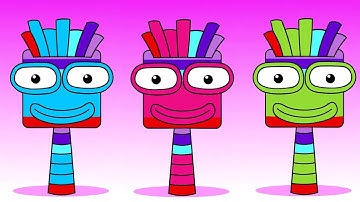 Sprunki OC Seven NumberBlocks All Colours #sprunki #incredibox 