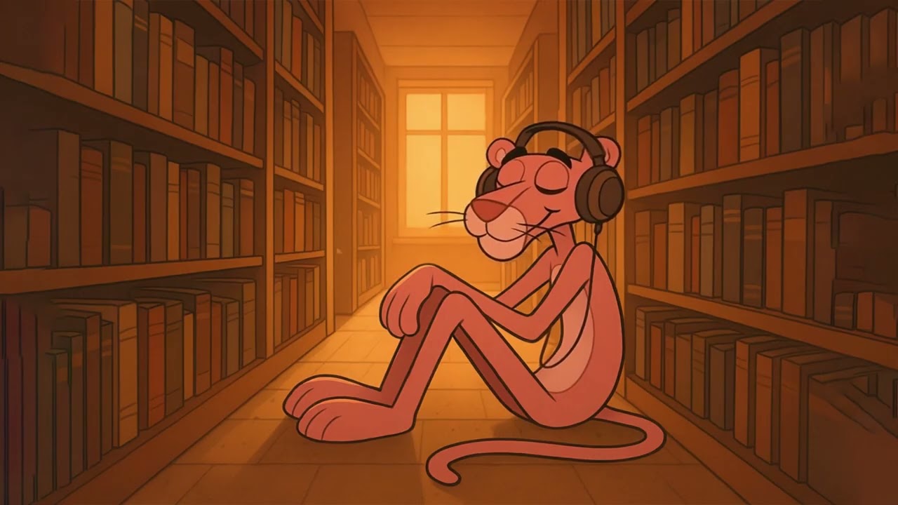 Pink Panther Lofi Beats 🐾 Chill & Relaxing Background Music for Study, Sleep & Work
