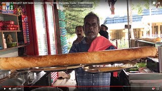 #WORLD'S BIGGEST SIZE DASA MAKING | 70MM DOSA | Incredible Foods | STREET FOODS