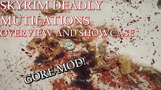 Skyrim deadly mutilations + dismemberment mod showcase